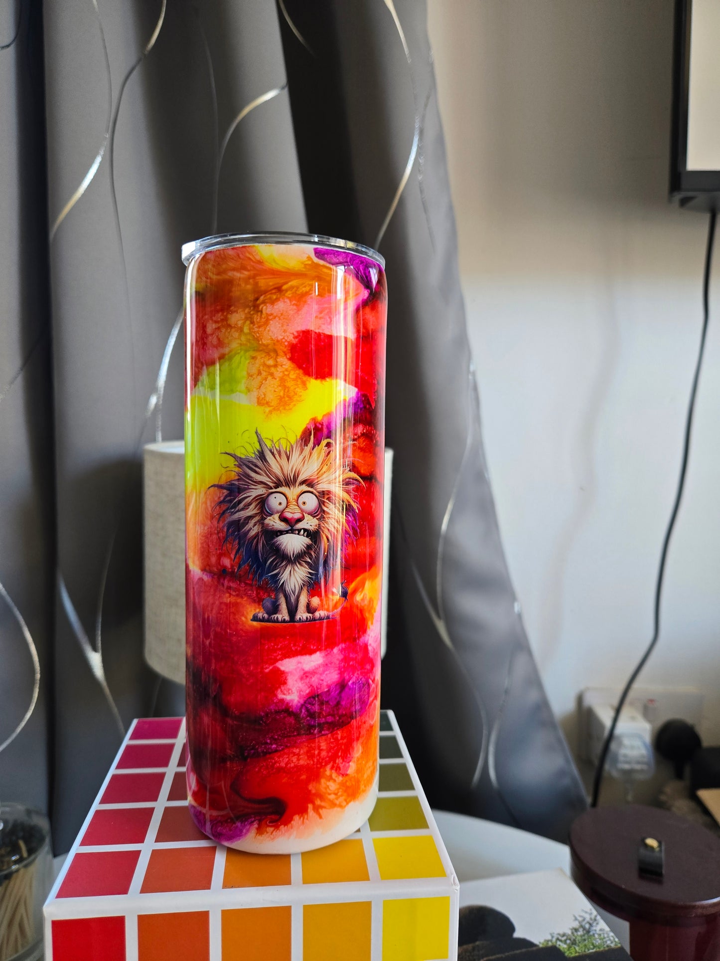 Ready to ship, mad cute animal decals , stunning ink drop, 20oz